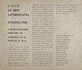 Catálogo Ciclo de arte experimental