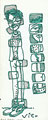 Dibujos - bocetos para Movimiento continuo, 1987