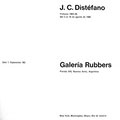 Catálogo de la muestra de Distéfano en galería Rubbers