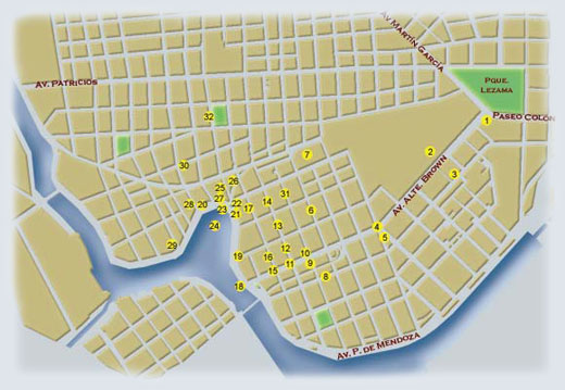 Mapa de La Boca