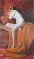 Schiaffino. Desnudo con fondo rojo, 1895