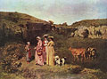 Courbet. Las señoritas del pueblo, 1851