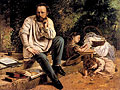 Courbet. Proudhon y sus hijos