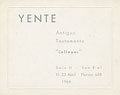 Invitación. Yente. Antiguo Testamento. Collages, Van Riel, 1966