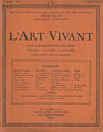 Tapa de la revista L'Art Vivant, Año 1, N° 7, 1925