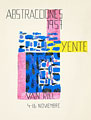 Afiche para Abstracciones 1957, Van Riel, 1957